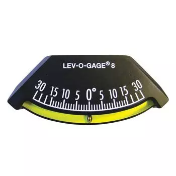 Sun Company 8 Heel Angle Inclinometer Идеальный инклинометр для современных лодок, крепление на переборке, черный Lev-o-gage - чёрный