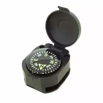Sun Company Wrist Turtle Armored Wrist Compass с закрытой крышкой для часовых ремешков или браслетов для выживания из паракорда - | Легко читаемый