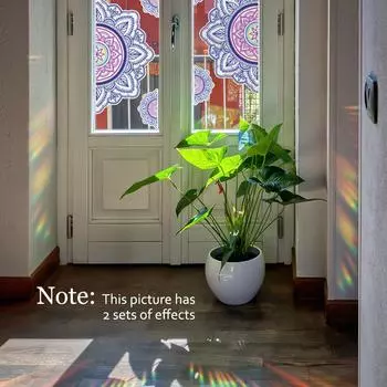 Sun Dazzle Mandala Flower украшение для домашнего окна электростатическое стекло с самоклеящимися наклейками на стену из ПВХ разноцветный
