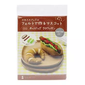 SUN FELT Набор для творчества Sun Felt, круассан для хот-догов, сделанный из фетра от Otter Mascot YO-8 Book