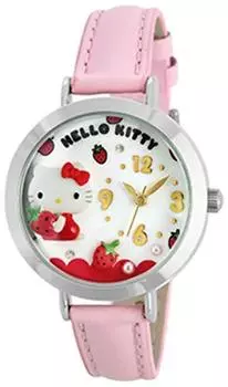 [Sun Flame] Часы SUNFLAME в японском стиле Hello Kitty Deco Strawberry MJSR-F02
