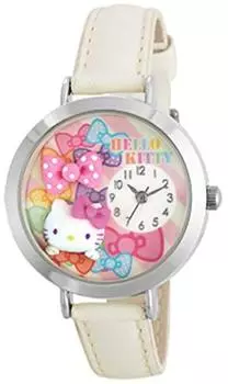 [Sun Flame] Часы SUNFLAME в японском стиле Hello Kitty Deco с розовой лентой MJSR-F03