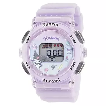Sun Flame Co., Ltd. Watch J-Axis Sanrio Digital Watch Kuromi CR3C0003-KU Ladies Purple