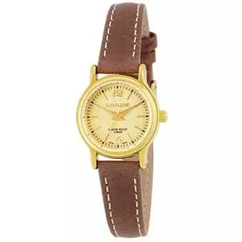 Sun Flame Unisex MJL-FA03-BR Круглые часы коричневые аналоговые