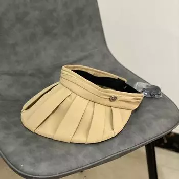 Sun Hat Children s Cycling Big Eaves UV Anti-UV Folds Empty Top Face Cover Season Sun Hat Sun Hat M56-58cm чёрный