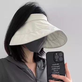 Sun Hat Women s 2025 New Arrival Summer Outdoor Travel Air Top Sun Protection Sun Hat Big Brim UV Protection Beige Adjustable