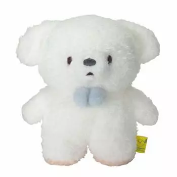 Sun Lemon Fluffy Tatton Dog White S xx Мягкая игрушка 11,2 7,5 14,3 см