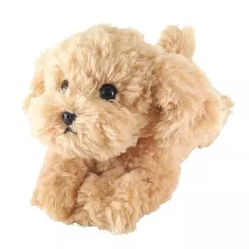 Sun Lemon Knee Dog Toy Poodle Beige S x x 34cm Stuffed Animal 13.8 13.6 P-3042