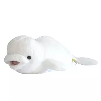 Sun Lemon Knee White Dolphin M 30 x 17 x 58 cm Stuffed Animal P-8562