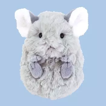 Sun Lemon Koromoffuru Chinchilla Gray 14 x 16 x 21 cm Stuffed Animal P-8292