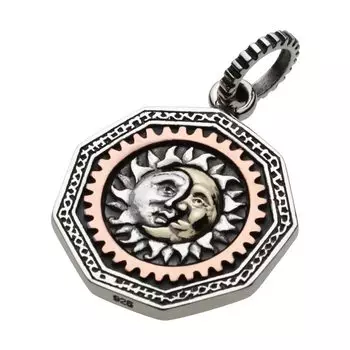 Sun Moon Eye Pendant fp0456 [Figmart] [Silver Accessory]