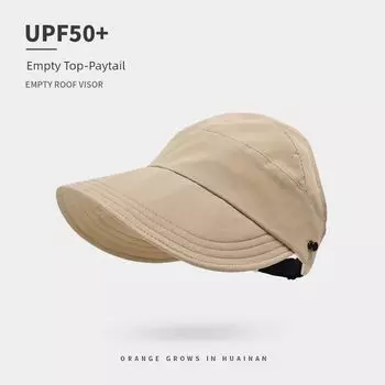 Sun Protection Hat Women 2025 New Hat Quick-Drying Thin Zhao Lusi Same Sun Hat Cricket-cap Sun Hat Fisherman Hat Khaki [can hang masks]] Adjustable