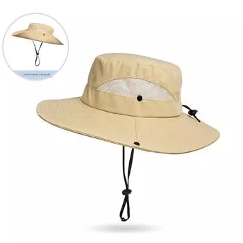 Sun Protection Hat Women s New Arrival Beach Climbing Outdoor Sun Hat Hiking Wugong Mountain Hiking Equipment Cowboy Hat Bucket Hat Khaki All yards