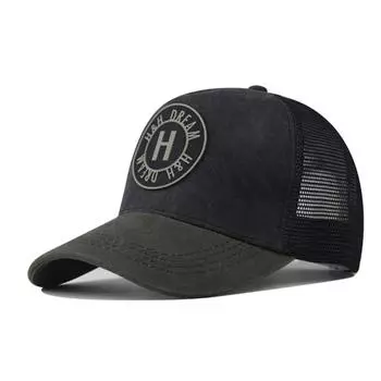 Sun Protection Mesh Cap Two-tone Snapback Hat Men Women Baseball Cap Summer