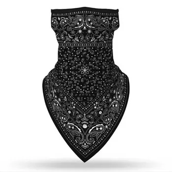 Sun Protection Riding Ear Loops Cycling Windproof Wrap Scarf Neck Protection Mouth Mask Face Mask D