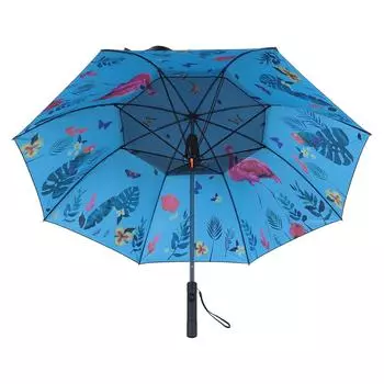 Sun Rain Umbrella Professional UPF 50+ 2600mah USB Interface Power Bank Travel Umbrella Portable