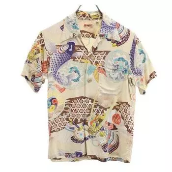 SUN SURF Toyo Enterprise Stainless Steel 31607 Overall handle Short sleeve Open color Aloha shirt Men s Used