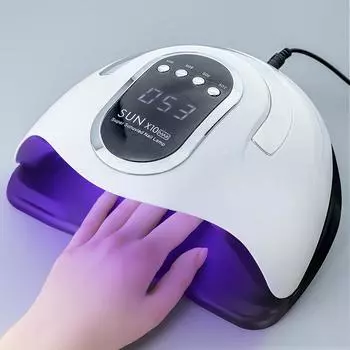 SUN X10MAX Профессиональная УФ-светодиодная лампа для ногтей, маникюрная машина для сушки гель-лака мощностью 280 Вт с большим сенсорным ЖК-дисплеем, умные инструменты для сушки ногтей EU
