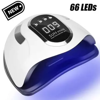 SUN X11MAX 66 светодиодов УФ-светодиодная лампа для ногтей для сушки гель-лака УФ-свет для гелевых ногтей Волновой лак Маникюрная машина Сушилка для ногтейАрт-салон EU