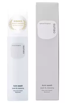 sunao Sunao Очищающее средство Clowash 120 г для умывания лица Двойное очищающее средство для лица Требуется органическое растительное угольное средство для удаления пор Увлажняющее средство для снятия макияжа Без добавок