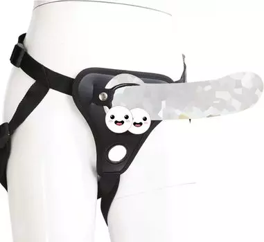 SUNATK Penis Band Pants с прозрачным поясом Deil Длина 18 см Глубина 15 см Диаметр Легко надевать Регулируемый пояс для фиксации Deil для начинающих Мягкий прозрачный и