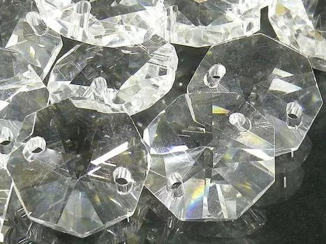 Suncatcher Parts восьмиугольные хрустальные стеклянные бусины аксессуары для рукоделия ручная работа 100 10-20 мм (14мм детали)