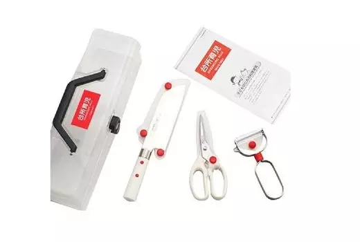 Suncraft Kitchen Tools Starter 3 Piece Set Made in Japan Cooking Tools for Children Kitchen Childcare Children s DIG-103 белый