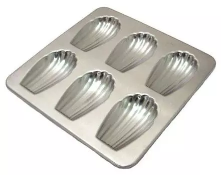 Suncraft Patissiere PP-643 18-8 Shell Shape, Madeleine, Silver