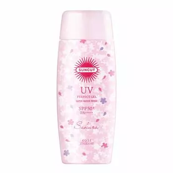 Suncut KOSE Sunscreen Perfect UV Gel водостойкий с ароматом цветущей вишни 100 г SPF50+ PA++++ (х 1)