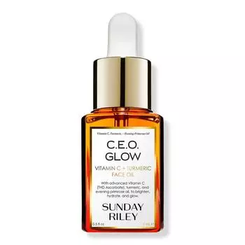 СУНДЕЙ РАЙЛИ, генеральный директор. Масло для лица Glow с витамином С и куркумой, 0,5 унции