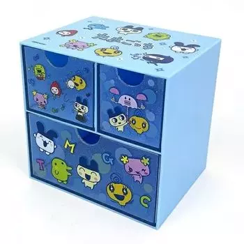 Сундук с персонажем тамагочи BANDAI, синий x Ш15 x TG-CH-BL, высота 14,7 см, глубина 11,8 см