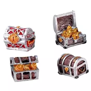 Сундуки с сокровищами, имитация модели, сундуки с сокровищами, аквариум, ландшафтный дизайн, резервуары для креветок, украшение для аквариума, террариума 4