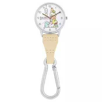 [Sunflame] Часы J-Axis Sumikkogurashi Carabiner CX2C0004-BE женские бежевые