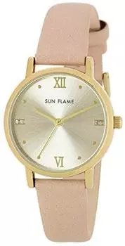 SUNFLAME японские модные часы Sunray Dial Pink [Sunflame] MJL-B10-PI