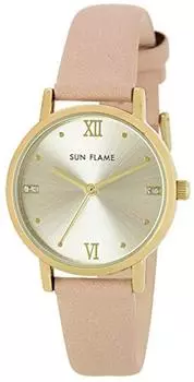 [Sunflame] Японские модные часы SUNFLAME с циферблатом Sunray Pink MJL-B10-PI