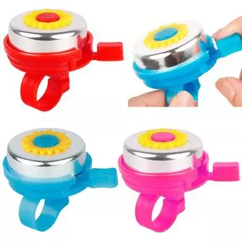 Sunflower Bicycle Bell Classic Cycling Safety Warning Alarm Aluminum Alloy Handlebar Bell Ring for Childrens Bike Accessories синий