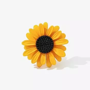 Sunflower Brooch High-End Female Small Daisy Brooch Pin Sunflower Anti-Light Suit Sweater Accessories