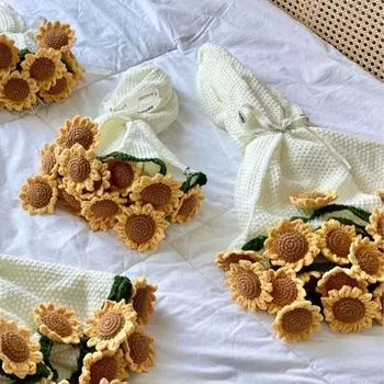 Sunflower Carnation Flower Bouquet Blanket Fashion Carnation Blanket For Girlfriend and Mom Gift Style 6