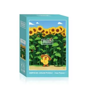 Sunflower Line Friends Jigsaw Puzzle, Korean popular puzzles