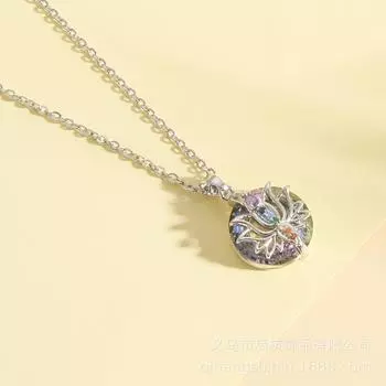 Sunflower Necklace Women S Ol Trendy Personality Versatile Crystal Flower Pendant Jewelry