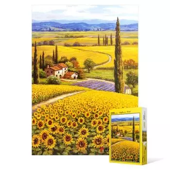 Sunflower Plain - пазл из 500 деталей, популярная корейская головоломка