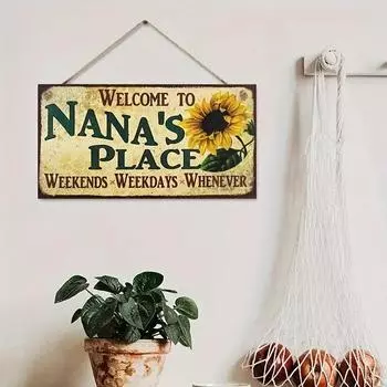 Sunflower Wooden Picture Board Hanging Mother s Day Gift Garden Decoration Supplies Home Decoration Hanging Signs 20x10cm