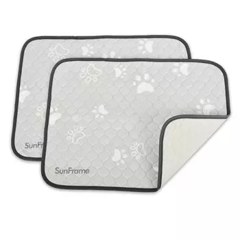 Sunframe моющиеся простыни для домашних животных для туалета домашних животных впитывающие моча машина 2 серые собаки, нескользящие, кошки, коврик, водонепроницаемый, коврик, моющийся, толстый, милый, 45x60 см, серый