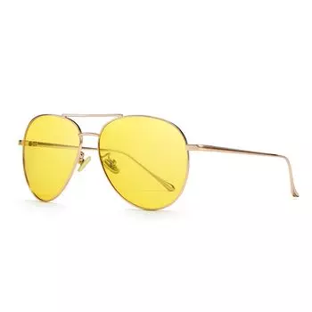 SUNGAIT Легкие большие солнцезащитные очки-авиаторы с зеркальной поляризацией, ночные золотые, свободный размер, женские - линзы, линзы/оправа в розовой оправе. ,