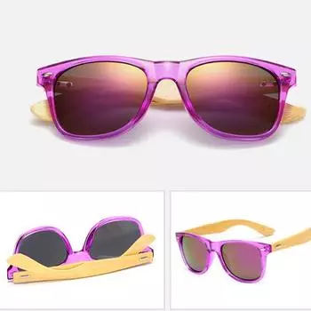 Sunglasses Glasses Retro Summer Wooden Leg Women Men Vintage Fashion Unisex Bamboo Accessories леопардовый