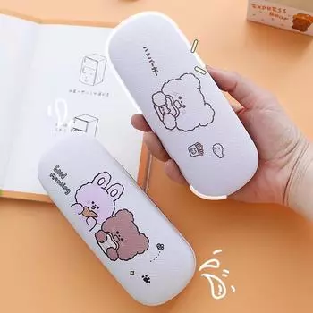 Sunglasses Holder PU Leather Glasses Container Cartoon Glasses Case Glasses Box Storage Glasses Box KN11