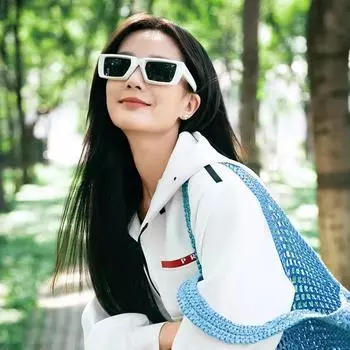 Sunglasses Hottie Cyberpunk Futuristic Narrow Frame Small Square Sunglasses