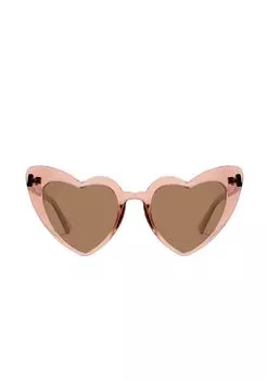 Sunglasses Love Heart Trans [Dee Franklin] Brown/Brown DFSUN020001-BROW