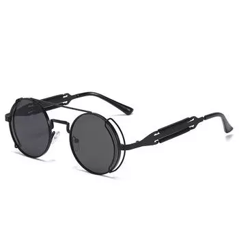 Sunglasses Men S Personality Steampunk Metal Double Spring Legs Glasses Versatile Sunglasses Women spot