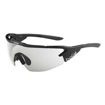 Sunglasses with clear photochromic lenses Aeromax Matte Black Modulator Clear Gray